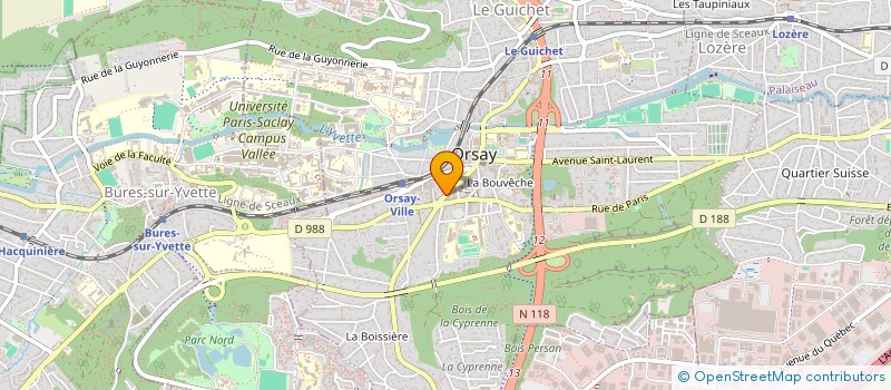 localisation de l'entreprise CHANERS à ORSAY