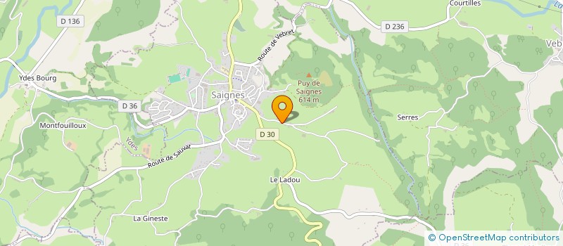 localisation de l'entreprise CHANET ENERGIES à SAIGNES