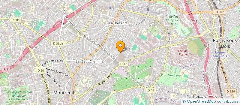 localisation de l'entreprise CHANG CHENG à MONTREUIL