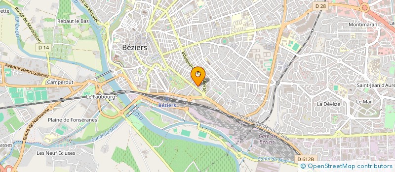 localisation de l'entreprise CHANGAFA à BEZIERS