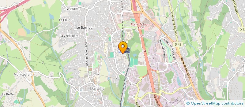 localisation de l'entreprise CHANGAJE  DARDILLY