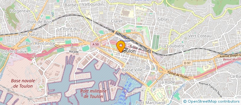 localisation de l'entreprise CHANGE ET NUMISMATIQUE TOULONNAIS à TOULON