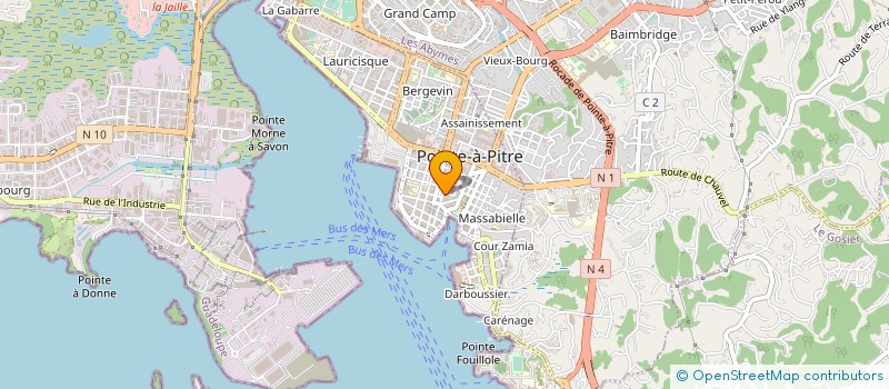 localisation de l'entreprise CHANGE PLUS à POINTE A PITRE
