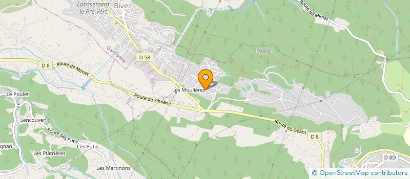 localisation de l'entreprise CHANGER DEMAIN  MIMET