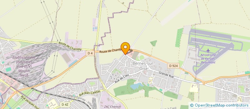 localisation de l'entreprise CHANGER MON PARE BRISE BERNES  BERNES-SUR-OISE