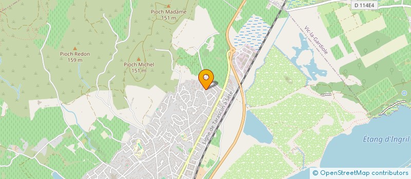 localisation de l'entreprise CHANGER UNE VIE à FRONTIGNAN