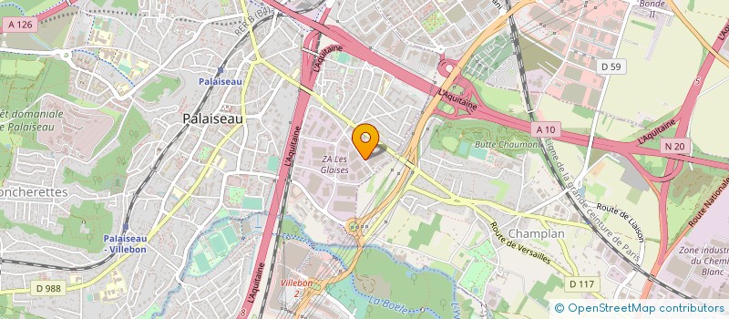 localisation de l'entreprise CHANIN BTP à PALAISEAU