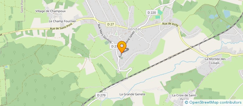 localisation de l'entreprise CHANISS  VENDAT