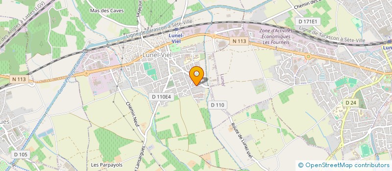 localisation de l'entreprise CHANLAIN  LUNEL-VIEL