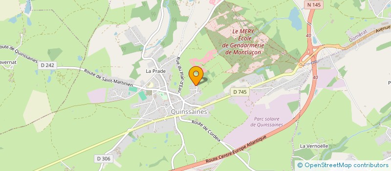 localisation de l'entreprise CHANLIN APPLICATION à QUINSSAINES