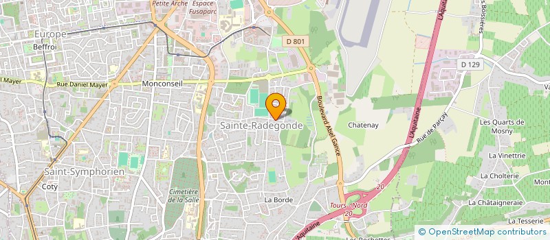 localisation de l'entreprise CHANLOU à TOURS