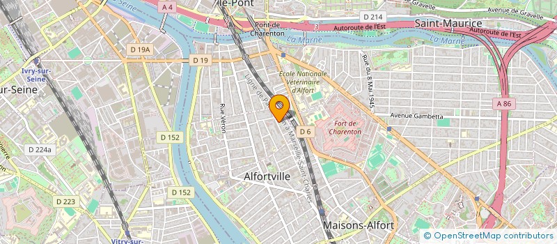 localisation de l'entreprise CHANNEG BTP à ALFORTVILLE