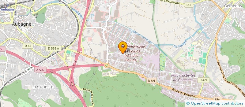 localisation de l'entreprise CHANNEL EVENTS  AUBAGNE