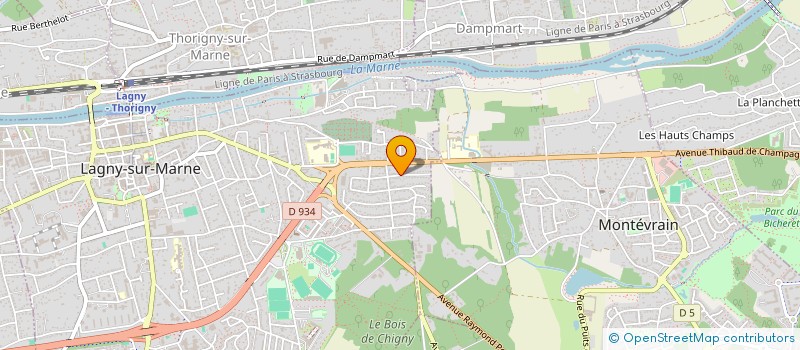 localisation de l'entreprise CHANNO à LAGNY-SUR-MARNE