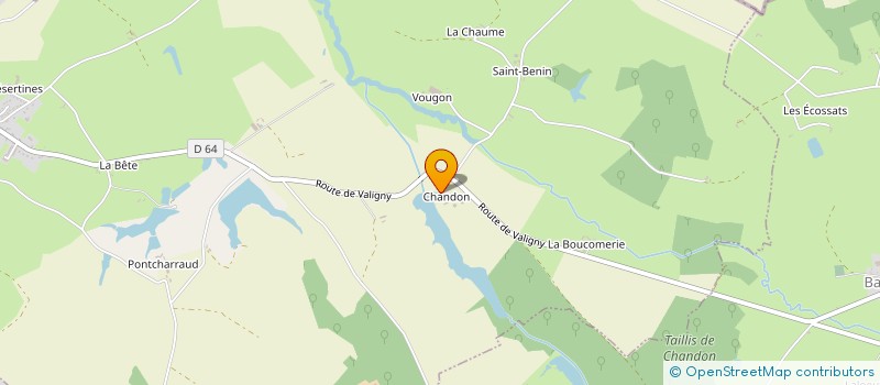 localisation de l'entreprise CHANNOS  AINAY LE CHATEAU