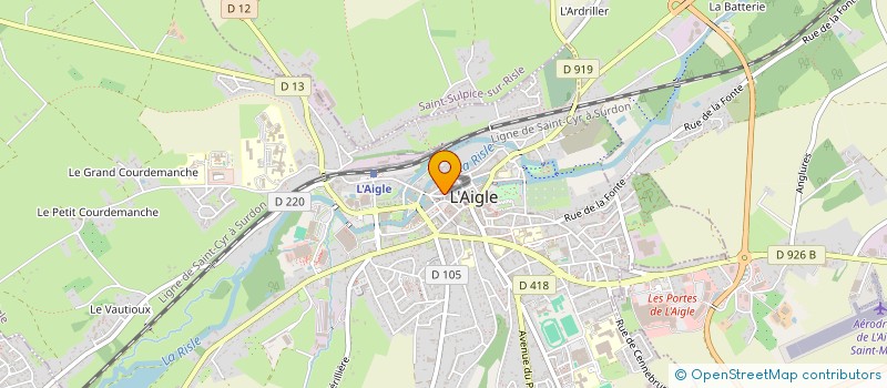 localisation de l'entreprise CHANO à L'AIGLE