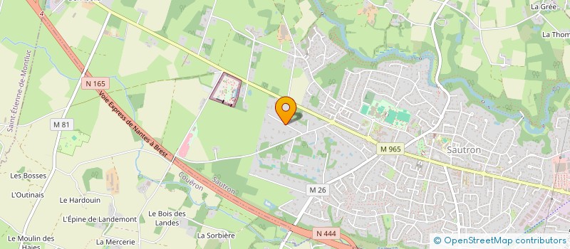 localisation de l'entreprise CHANOA BADMINTON  SAUTRON