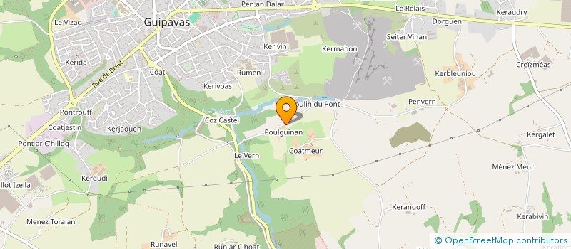 localisation de l'entreprise CHANOINE SALUDEN  GUIPAVAS