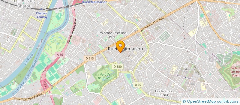 localisation de l'entreprise CHANOINE TRANSPORT à RUEIL-MALMAISON