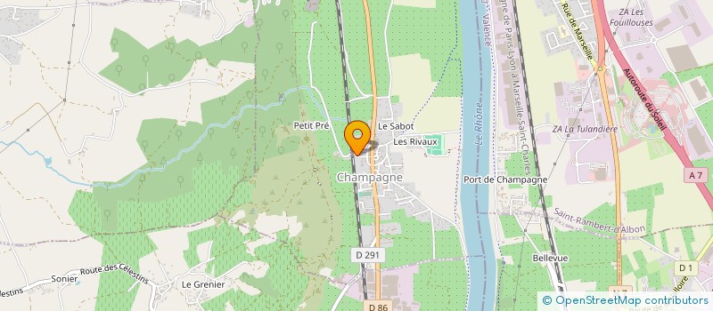 localisation de l'entreprise CHANOINESSES REGULIERES DE SAINT VICTOR à CHAMPAGNE