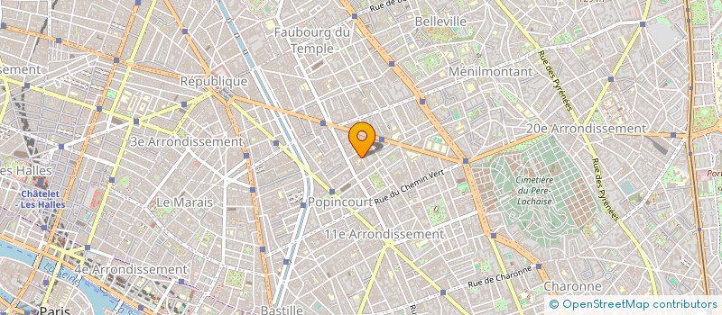 localisation de l'entreprise CHANOIR  PARIS