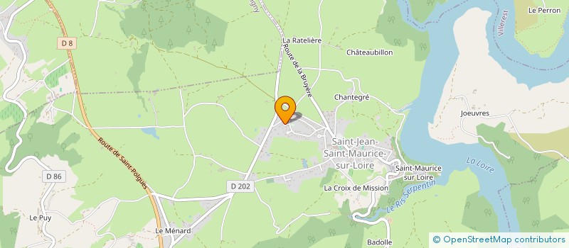 localisation de l'entreprise CHANON  SAINT-JEAN-SAINT-MAURICE-SUR-LOIRE