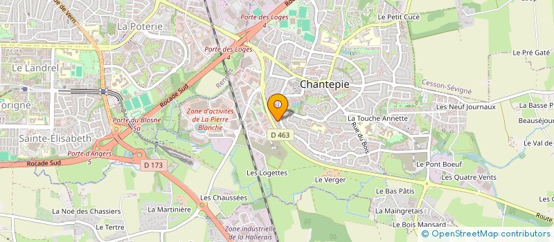 localisation de l'entreprise CHANOTEL à CHANTEPIE
