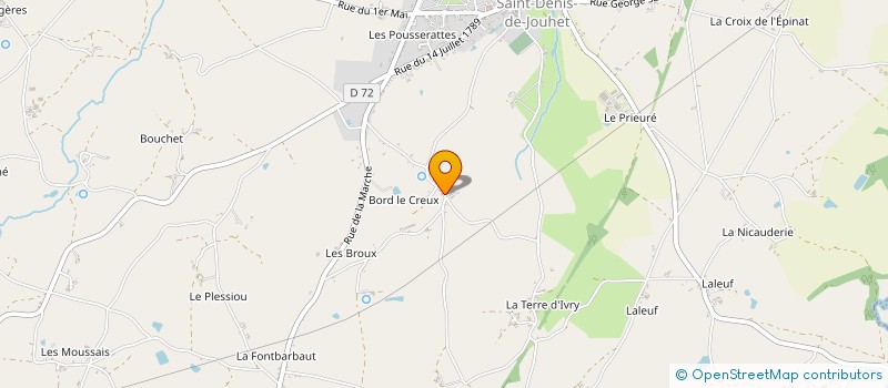localisation de l'entreprise CHANOUT à SAINT-DENIS-DE-JOUHET