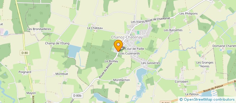 localisation de l'entreprise CHANOZ POMPE A BETON  CHANOZ-CHATENAY