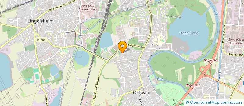 localisation de l'entreprise CHANRAF  OSTWALD