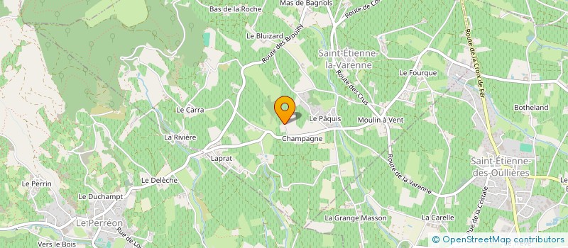 localisation de l'entreprise CHANRION PIOT  SAINT-ETIENNE-LA-VARENNE