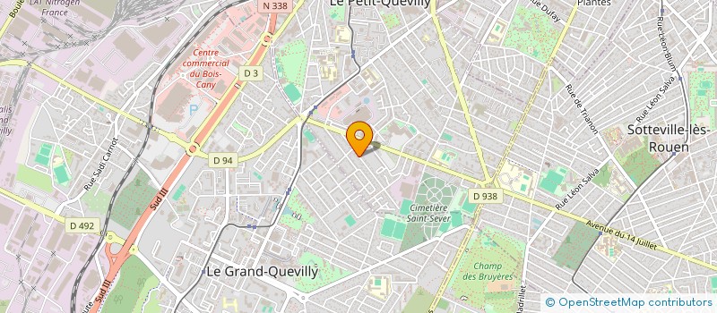 localisation de l'entreprise CHANRO  LE PETIT-QUEVILLY