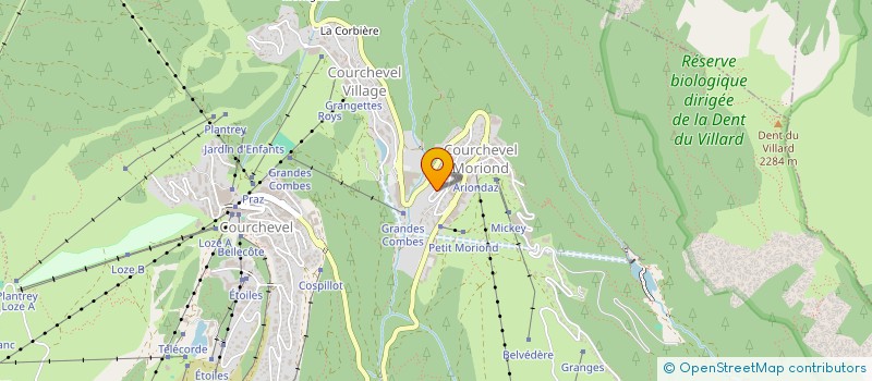 localisation de l'entreprise CHANROUGE à COURCHEVEL