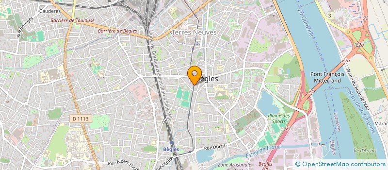 localisation de l'entreprise CHANSARD IMMOBILIER à BEGLES