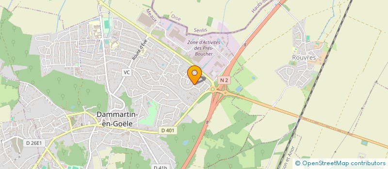 localisation de l'entreprise CHANSON  DAMMARTIN-EN-GOELE