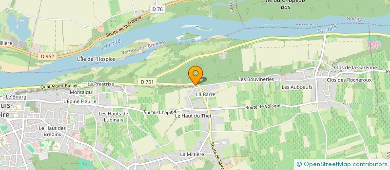 localisation de l'entreprise CHANSON ET COMPAGNIE  MONTLOUIS-SUR-LOIRE