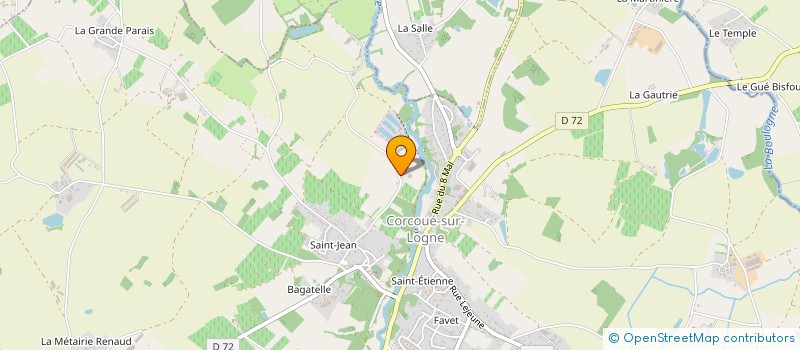 localisation de l'entreprise CHANSON MICKAEL  CORCOUE-SUR-LOGNE