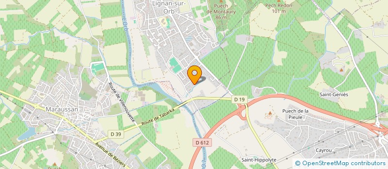 localisation de l'entreprise CHANSON NET'  LIGNAN-SUR-ORB