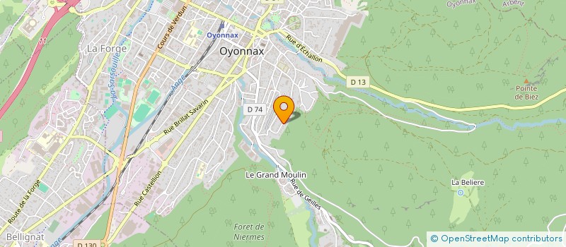 localisation de l'entreprise CHANSONS A VOIR à OYONNAX
