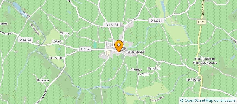 localisation de l'entreprise CHANT'A LUSSAC à LUSSAC