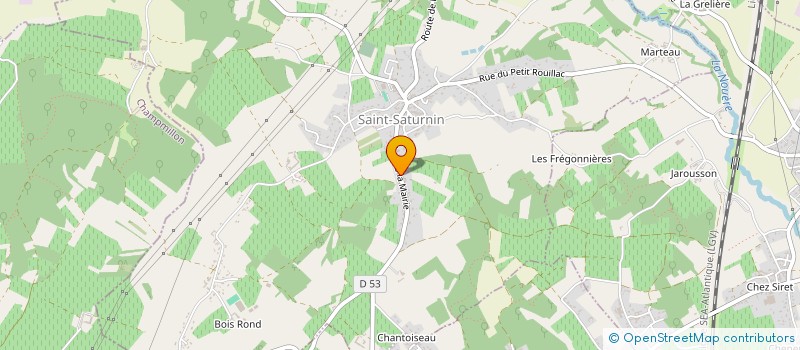 localisation de l'entreprise CHANT'AMIS  HIERSAC