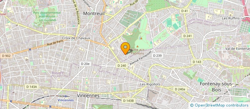 localisation de l'entreprise CHANT CONTRE-CHANT à MONTREUIL