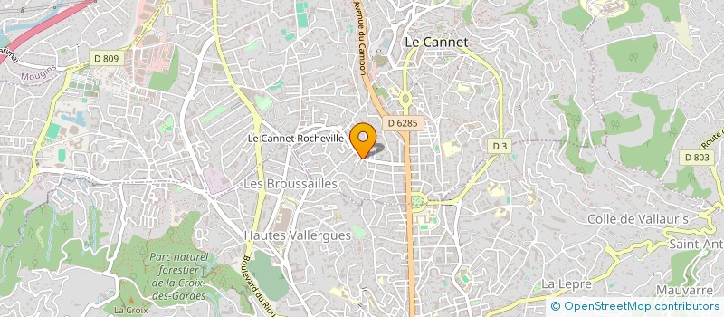 localisation de l'entreprise CHANT DE VIE à LE CANNET
