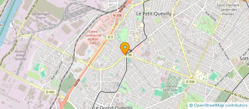 localisation de l'entreprise CHANT DES OISEAUX à LE GRAND-QUEVILLY