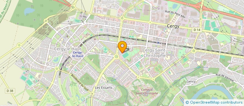 localisation de l'entreprise CHANT ERMITE  CERGY