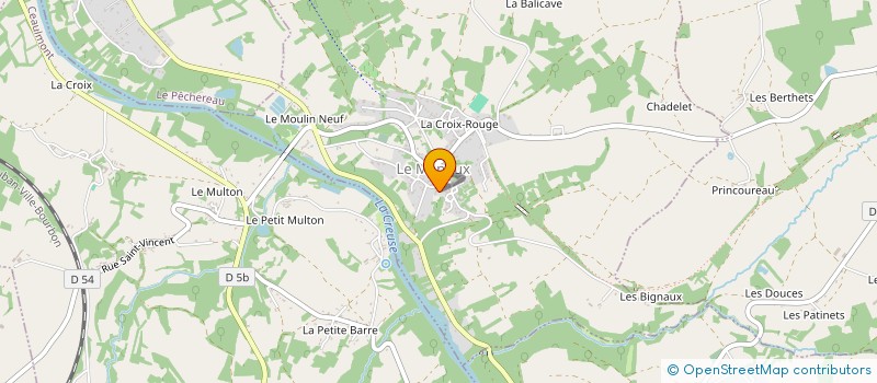 localisation de l'entreprise CHANTACO à LE MENOUX