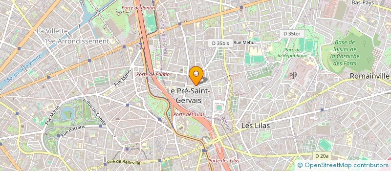 localisation de l'entreprise CHANTAIJI-93 à LE PRE-SAINT-GERVAIS