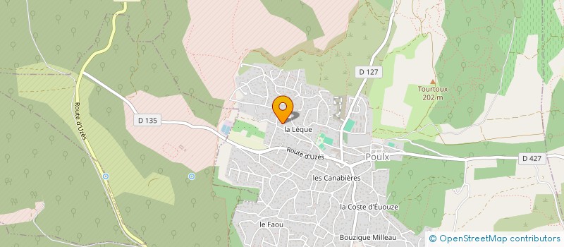 localisation de l'entreprise CHANTAL BERNIGAUD CONSEIL  POULX