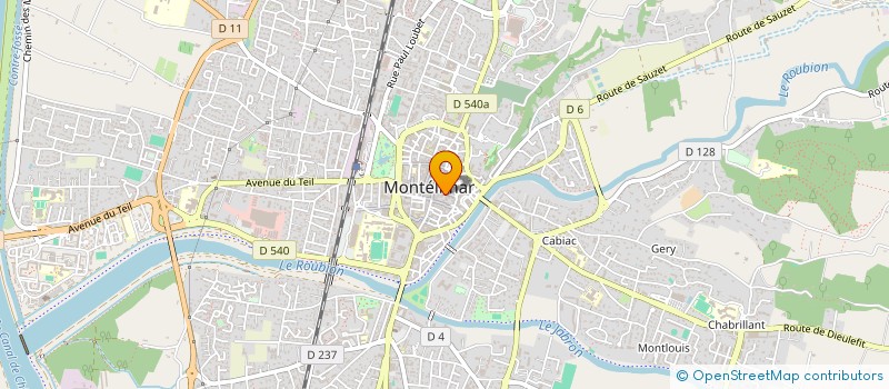 localisation de l'entreprise CHANTAL CONFRERE à MONTELIMAR