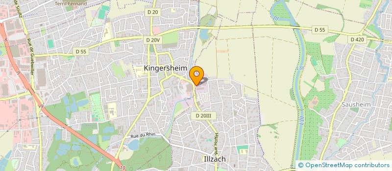 localisation de l'entreprise CHANTAL DE PRALIGNY à KINGERSHEIM
